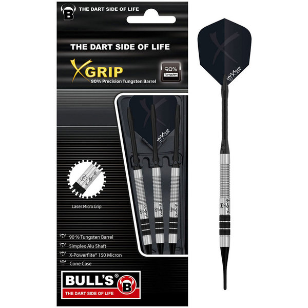 BULL'S X-Grip X1 Soft Dart | 18 Gr. Gesamtgewicht