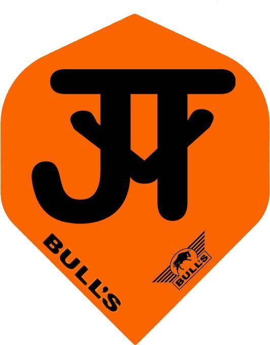 Bull's NL Player Flights - JvT Tergouw Orange Black Std.