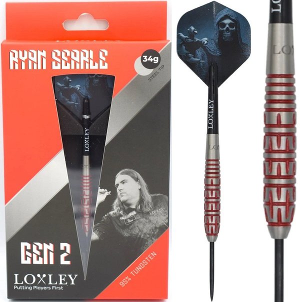Loxley - Ryan Searle Gen 2 Steeldarts - 95 % Tungsten - 34 gr